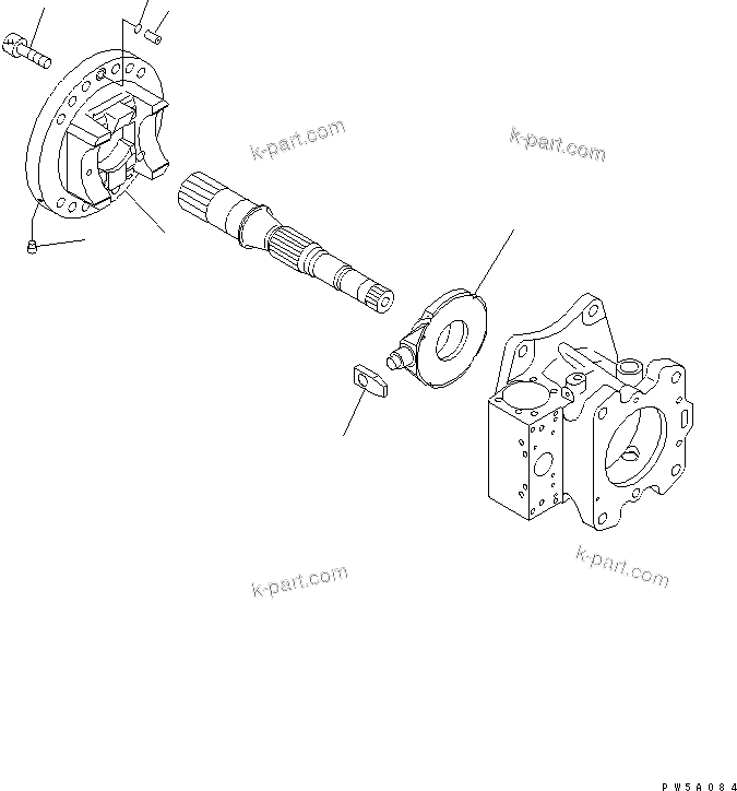 Komatsu parts book diagram for PC750SE-6-AM S/N 10001-UP: MAIN PUMP (4/18) (NO.1 PUMP)(#11001-)