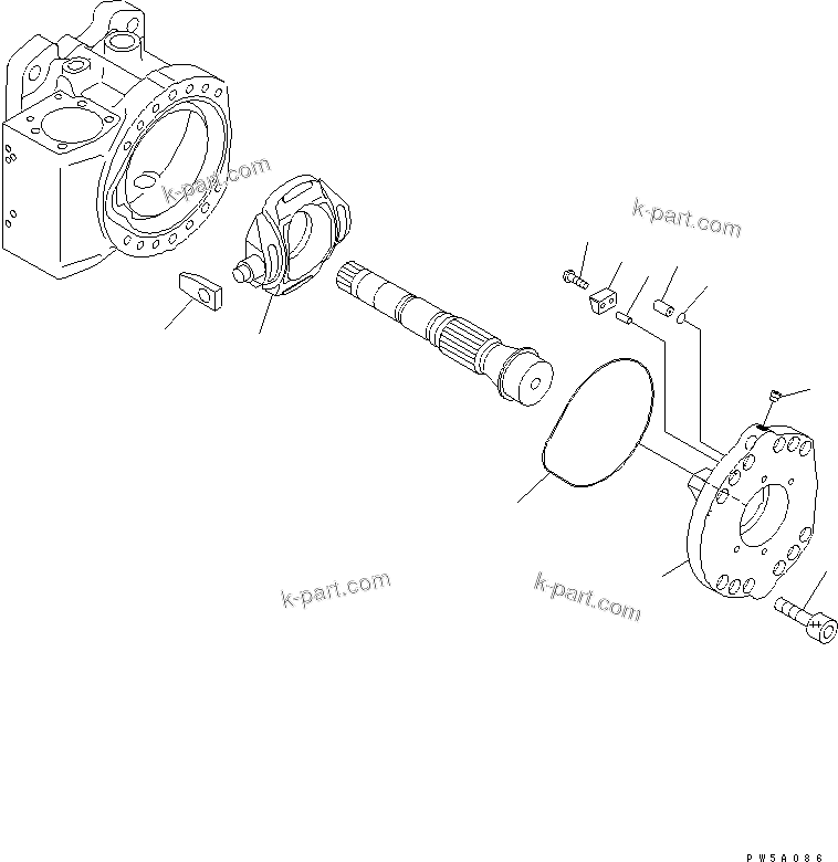 Komatsu parts book diagram for PC750SE-6-AM S/N 10001-UP: MAIN PUMP (9/18) (NO.1 PUMP)(#11001-)