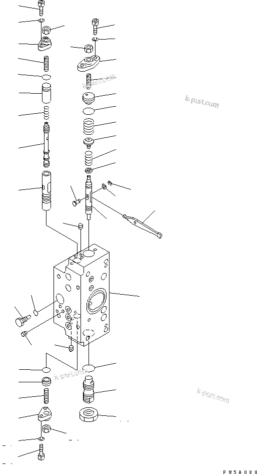 Komatsu parts book diagram for PC750SE-6-AM S/N 10001-UP: MAIN PUMP (14/18) (NO.1 PUMP)(#11001-)
