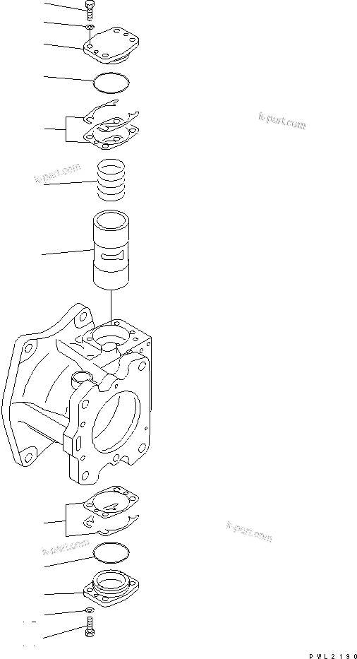 Komatsu parts book diagram for PC750SE-6-AM S/N 10001-UP: MAIN PUMP (5/13) (NO.2 PUMP)(#11001-)