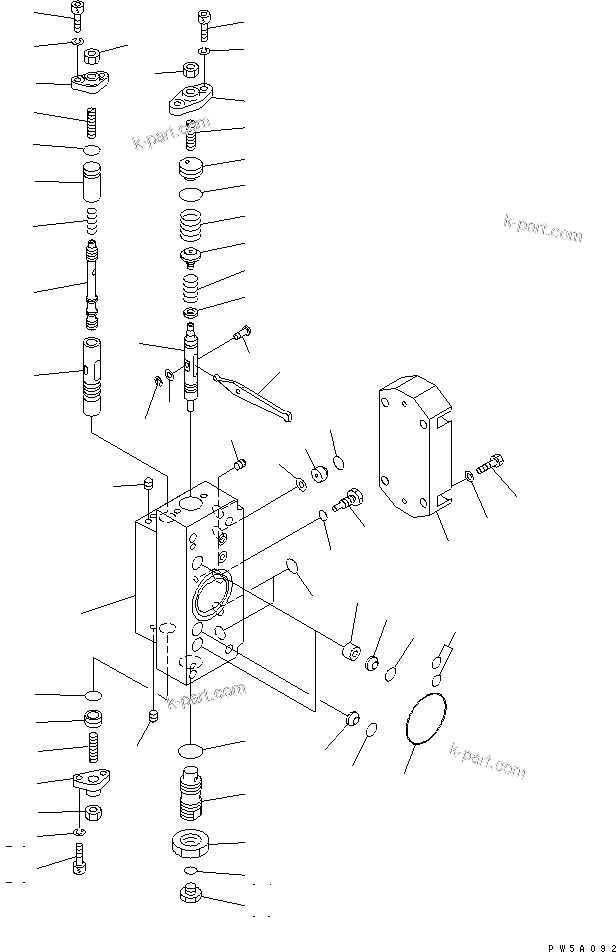 Komatsu parts book diagram for PC750SE-6-AM S/N 10001-UP: MAIN PUMP (12/13) (NO.2 PUMP)(#11001-)