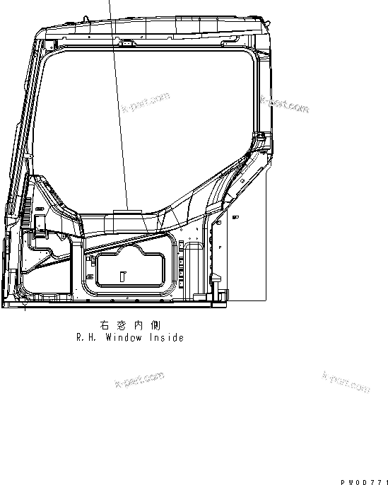 Komatsu parts book diagram for PC78MR-6 S/N 1001-UP (For North America): MAIN VALVE (PLATE)