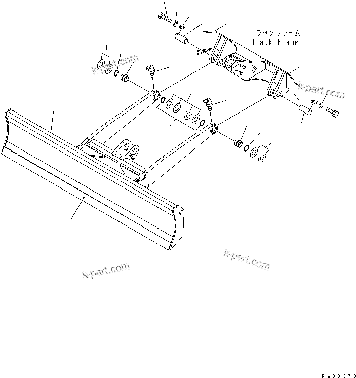 Komatsu parts book diagram for PC78US-6 S/N 4001-UP: BLADE