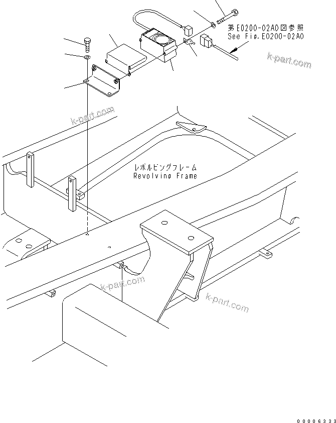 Komatsu parts book diagram for PC800-7 S/N 40001-UP (Overseas Version): TRAVEL ALARM(#40001-40068)
