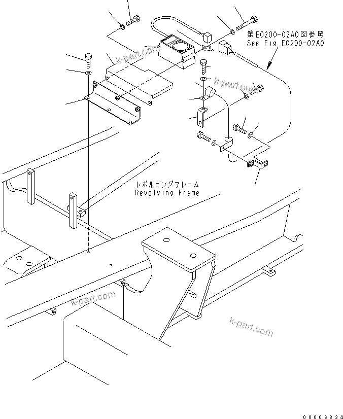 Komatsu parts book diagram for PC800-7 S/N 40001-UP (Overseas Version): TRAVEL ALARM (WITH ADDITIONAL FILTER AND WATER SEPARATOR)(#40001-40068)