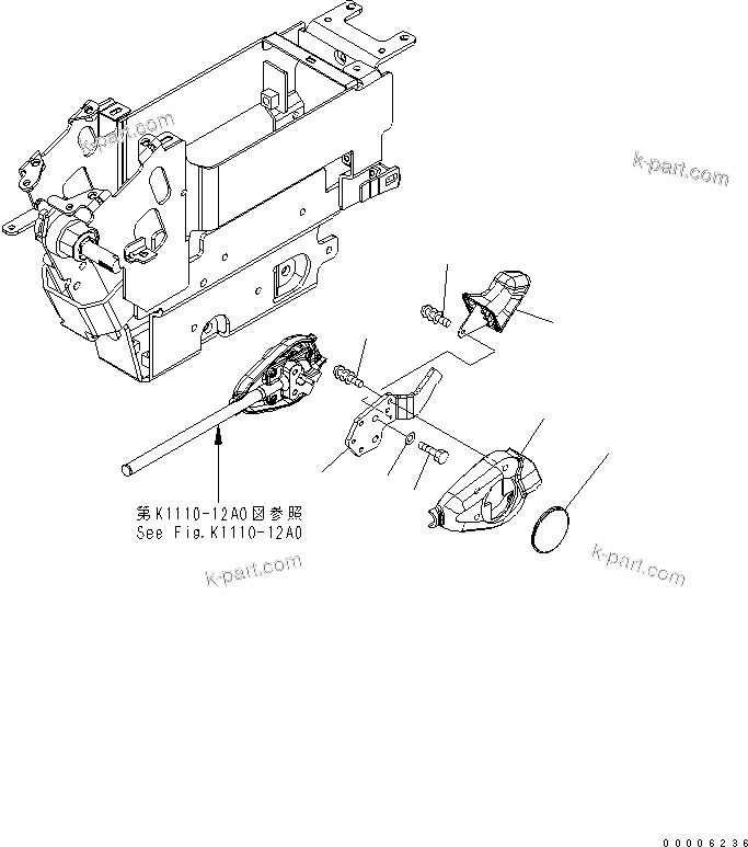 Komatsu parts book diagram for PC800-7 S/N 40001-UP (Overseas Version): FLOOR FRAME (LEVER KNOB)(#40001-40070)
