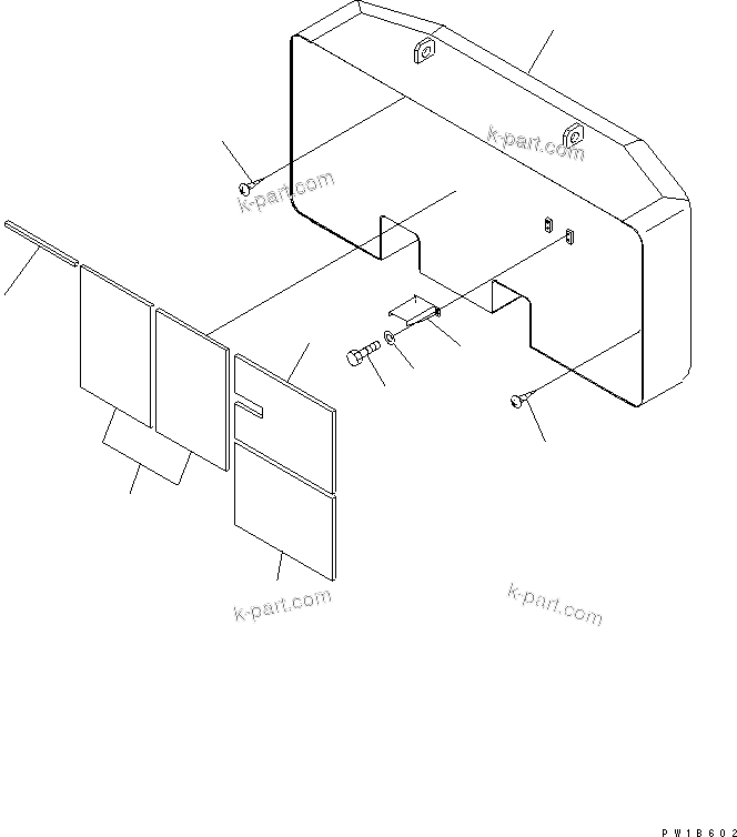Komatsu parts book diagram for PC800-7 S/N 40001-UP (Overseas Version): COUNTERWEIGHT (12000KG)