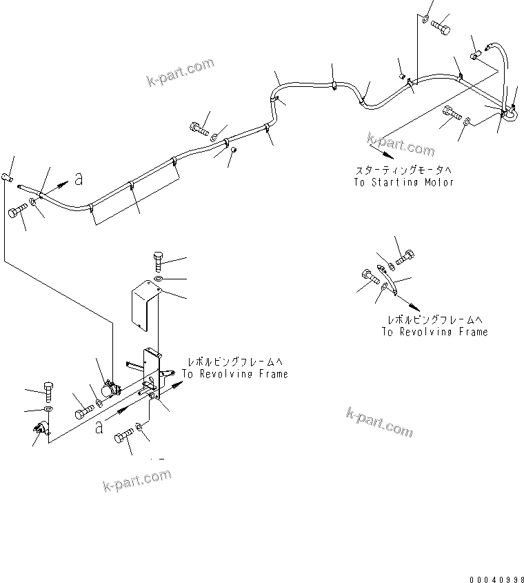 Komatsu parts book diagram for PC800SE-8 S/N 50001-UP (ecot3): WIRING HARNESS (STARTING HARNESS)