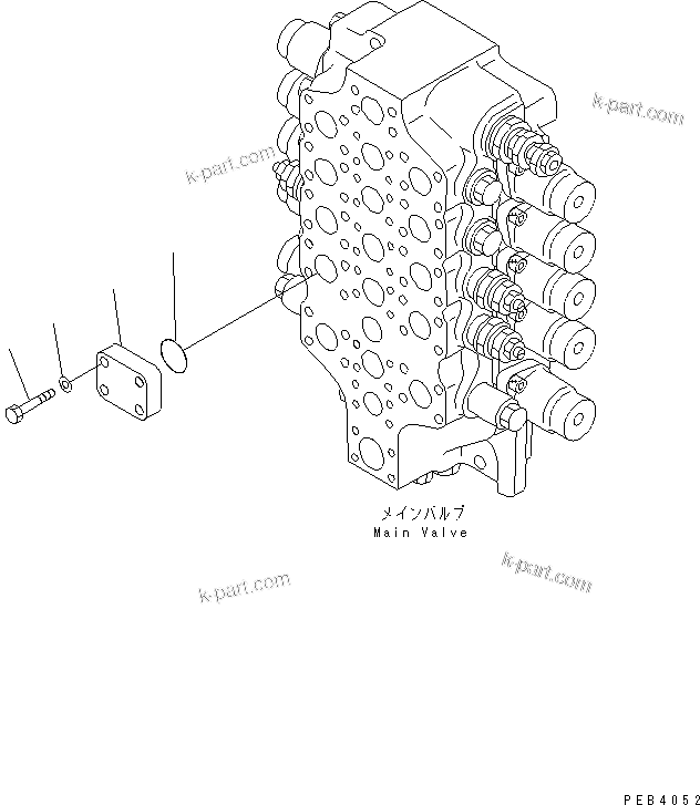 Komatsu parts book diagram for PC800SE-8 S/N 50001-UP (ecot3): SERVICE PORT PLUG
