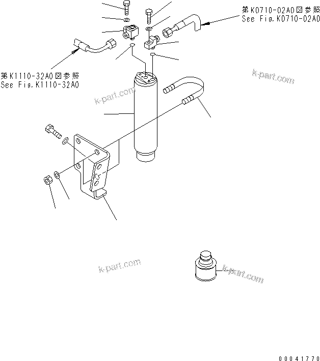 Komatsu parts book diagram for PC800SE-8 S/N 50001-UP (ecot3): AIR CONDITIONER (RECEIVER TANK)
