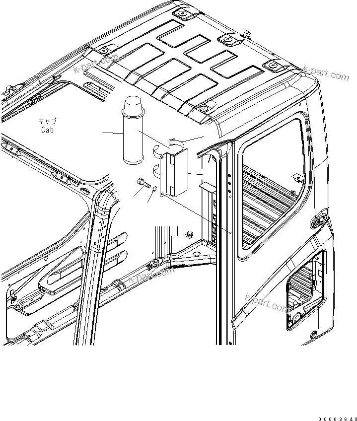 Komatsu parts book diagram for PC800SE-8 S/N 50001-UP (ecot3): THERMOS BOTTLE