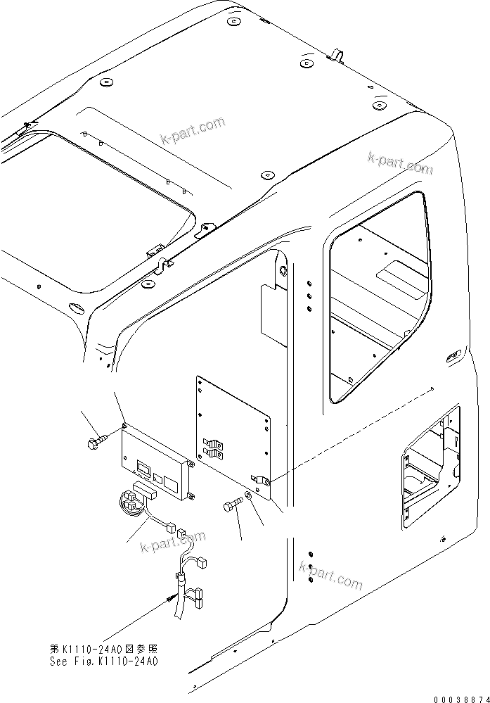 Komatsu parts book diagram for PC800SE-8 S/N 50001-UP (ecot3): FLOOR FRAME (OPERATOR'S CAB) (WITH KOMTRAX)(#55001-)