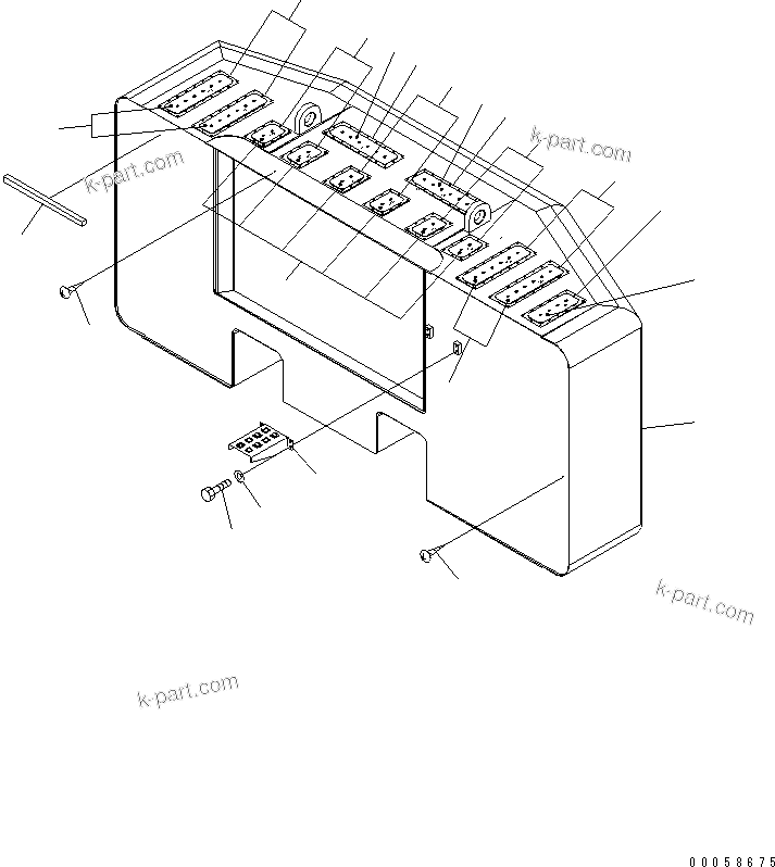 Komatsu parts book diagram for PC800SE-8 S/N 50001-UP (ecot3): COUNTERWEIGHT (9800KG)(#50050-)