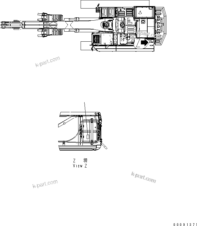 Komatsu parts book diagram for PC800SE-8 S/N 50001-UP (ecot3): COOLANT DECAL (CHINESE)(#55001-)