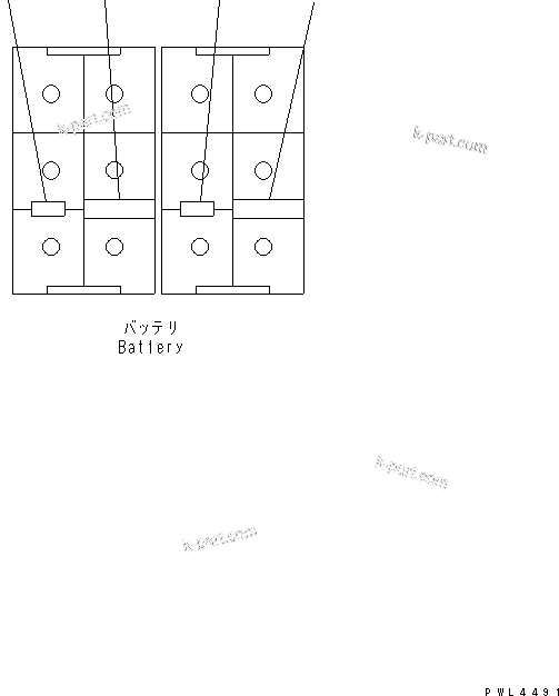 Komatsu parts book diagram for PC800SE-8 S/N 50001-UP (ecot3): CAUTION PLATE (BATTERY CAUTION) (SPANISH)(#50001-55000)