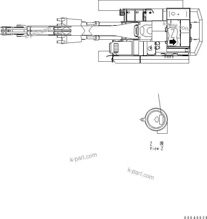 Komatsu parts book diagram for PC800SE-8 S/N 50001-UP (ecot3): PLATE (AIR CLEANER ? DOUBLE ELEMENT) (SPANISH)
