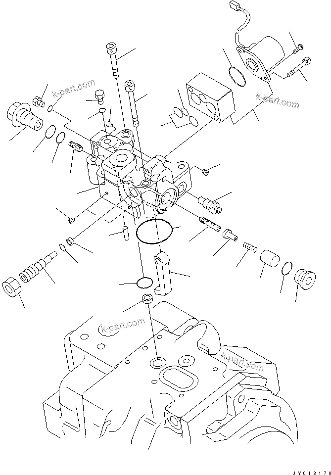 Komatsu parts book diagram for PC800SE-8 S/N 50001-UP (ecot3): MAIN PUMP (12/15)(#55222-)