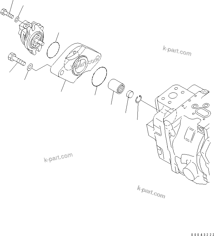 Komatsu parts book diagram for PC800SE-8 S/N 50001-UP (ecot3): MAIN PUMP (13/15)(#50001-55221)