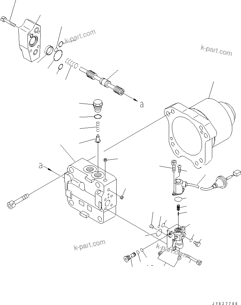 Komatsu parts book diagram for PC800SE-8 S/N 50001-UP (ecot3): FAN MOTOR (1/3)