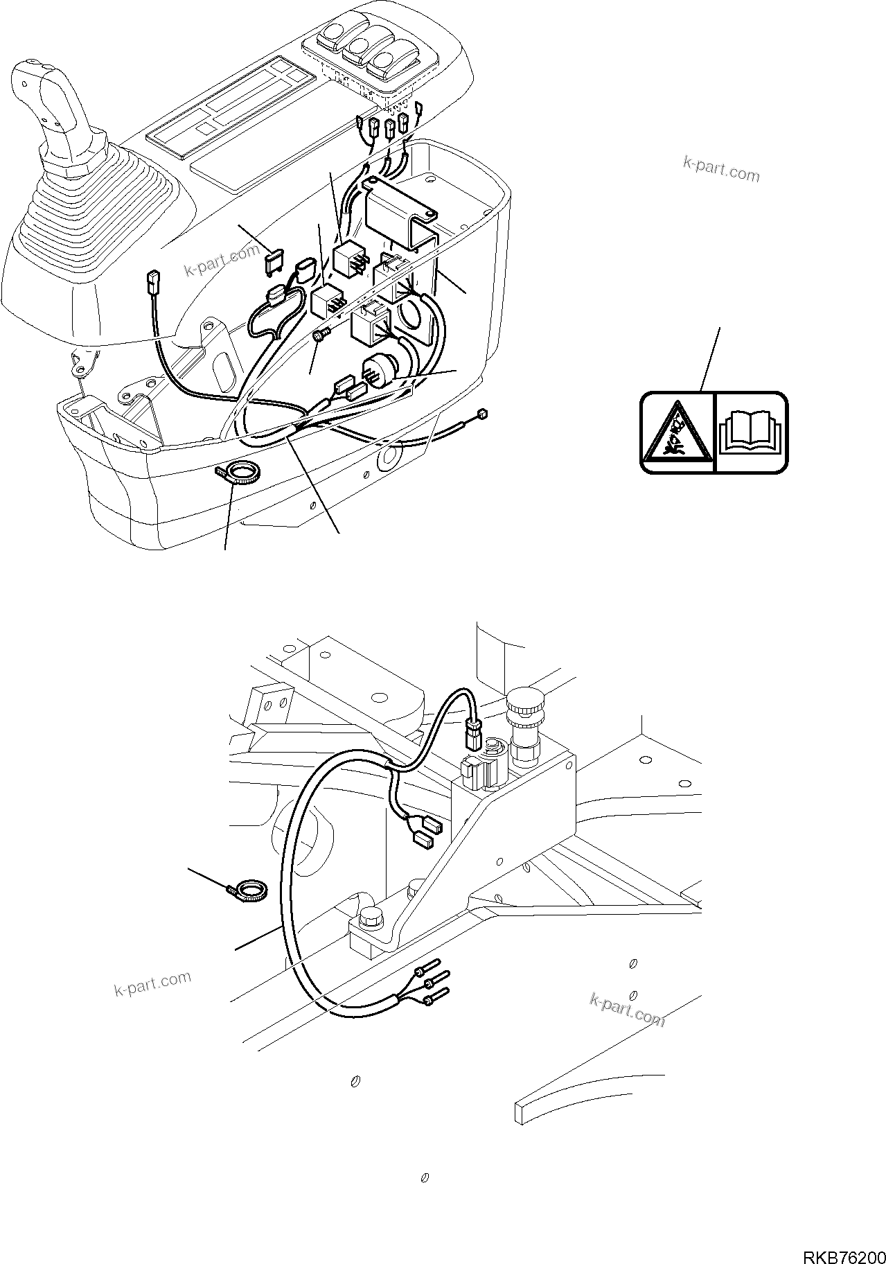 Komatsu parts book diagram for PC88MR-6 S/N F00003 AND UP: ELECTRICAL SYSTEM (FAST COUPLING LINE)