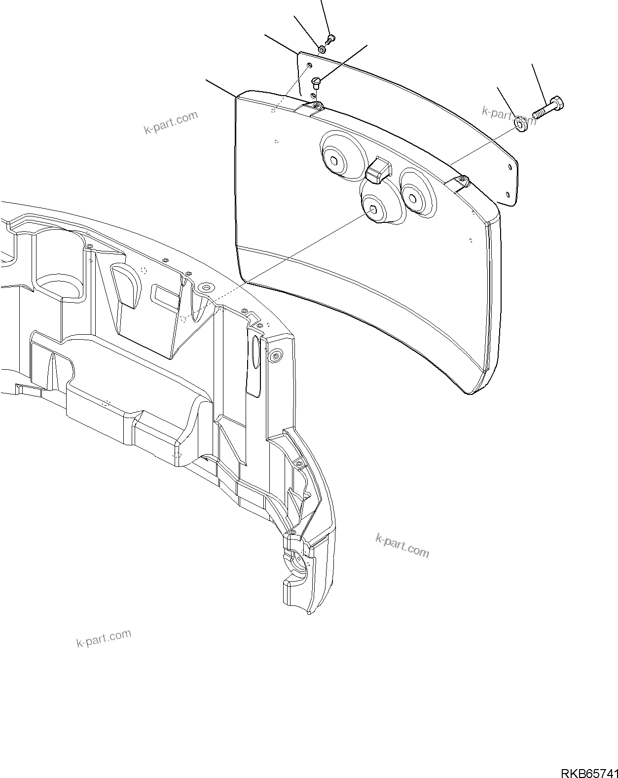 Komatsu parts book diagram for PC88MR-6 S/N F00003 AND UP: COUNTER WEIGHT (464 KG)