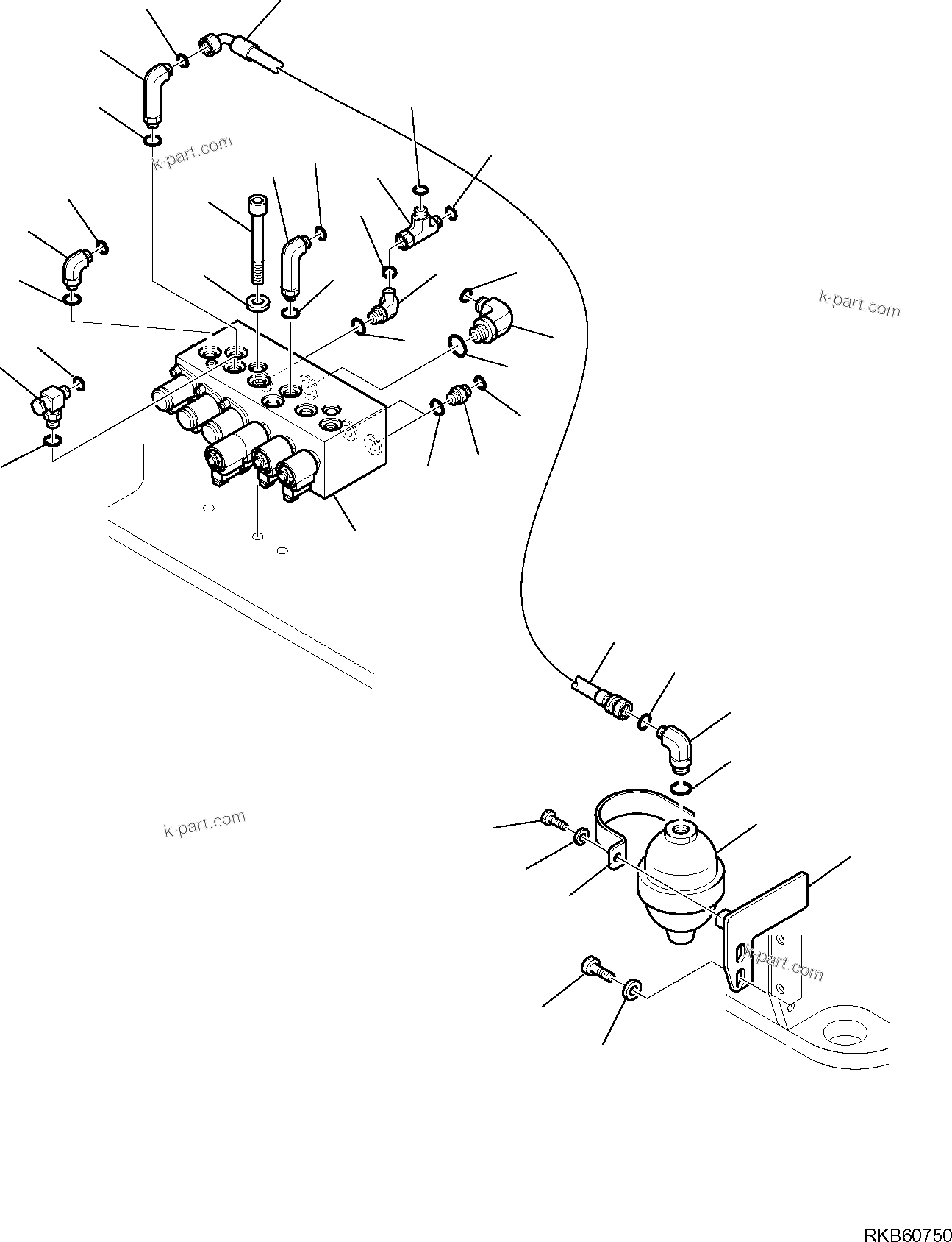 Komatsu parts book diagram for PC88MR-6 S/N F00003 AND UP: SERVOCONTROL FEED UNIT (1/2)