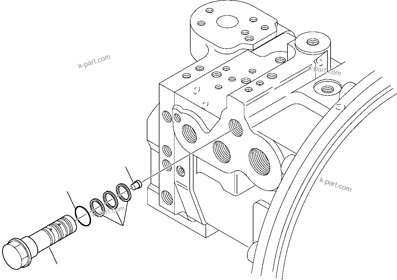 Komatsu parts book diagram for PC95R-2 USA S/N 21D5220114-Up: HYDRAULIC PUMP (7/9)