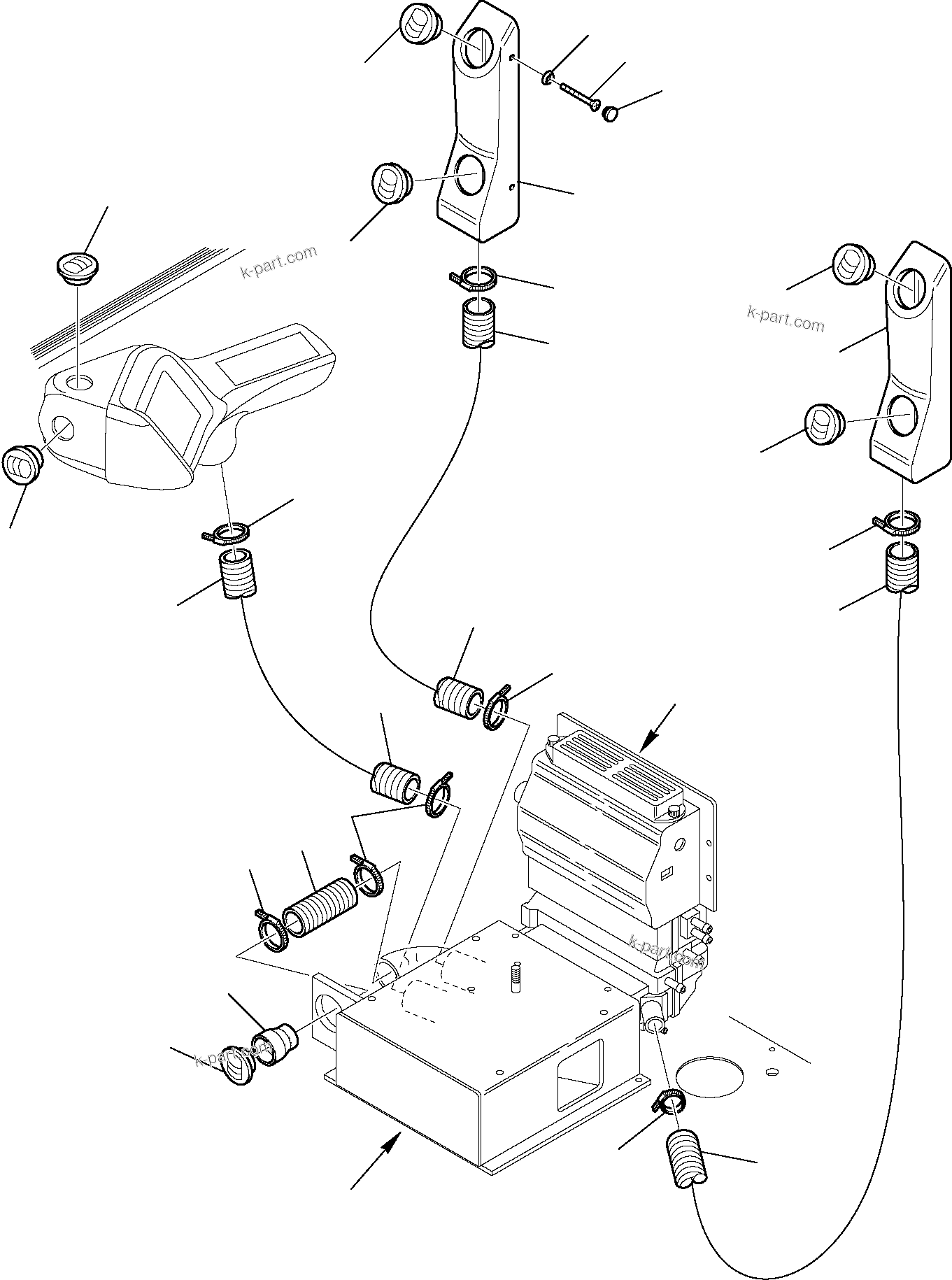 Komatsu parts book diagram for PW110R-1 S/N 2260010001-Up: AIR CONDITIONING SYSTEM (5/7)