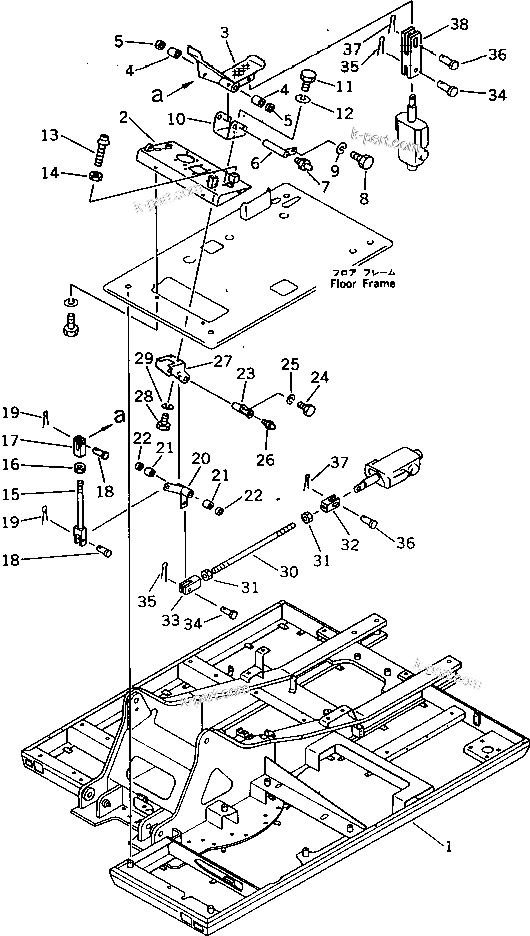 Komatsu parts book diagram for PW150-1 S/N 1001-UP: ADDITIONAL PIPING (5/6)