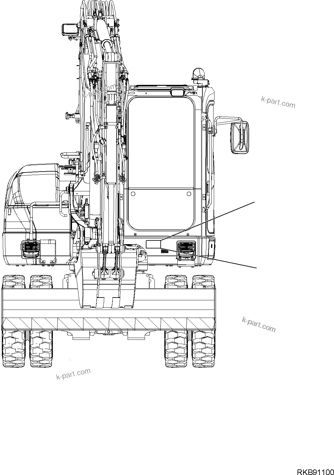 Komatsu parts book diagram for PW98MR-11E0 S/N F30001 AND UP: PLATE NAME, PLATE, NAME
