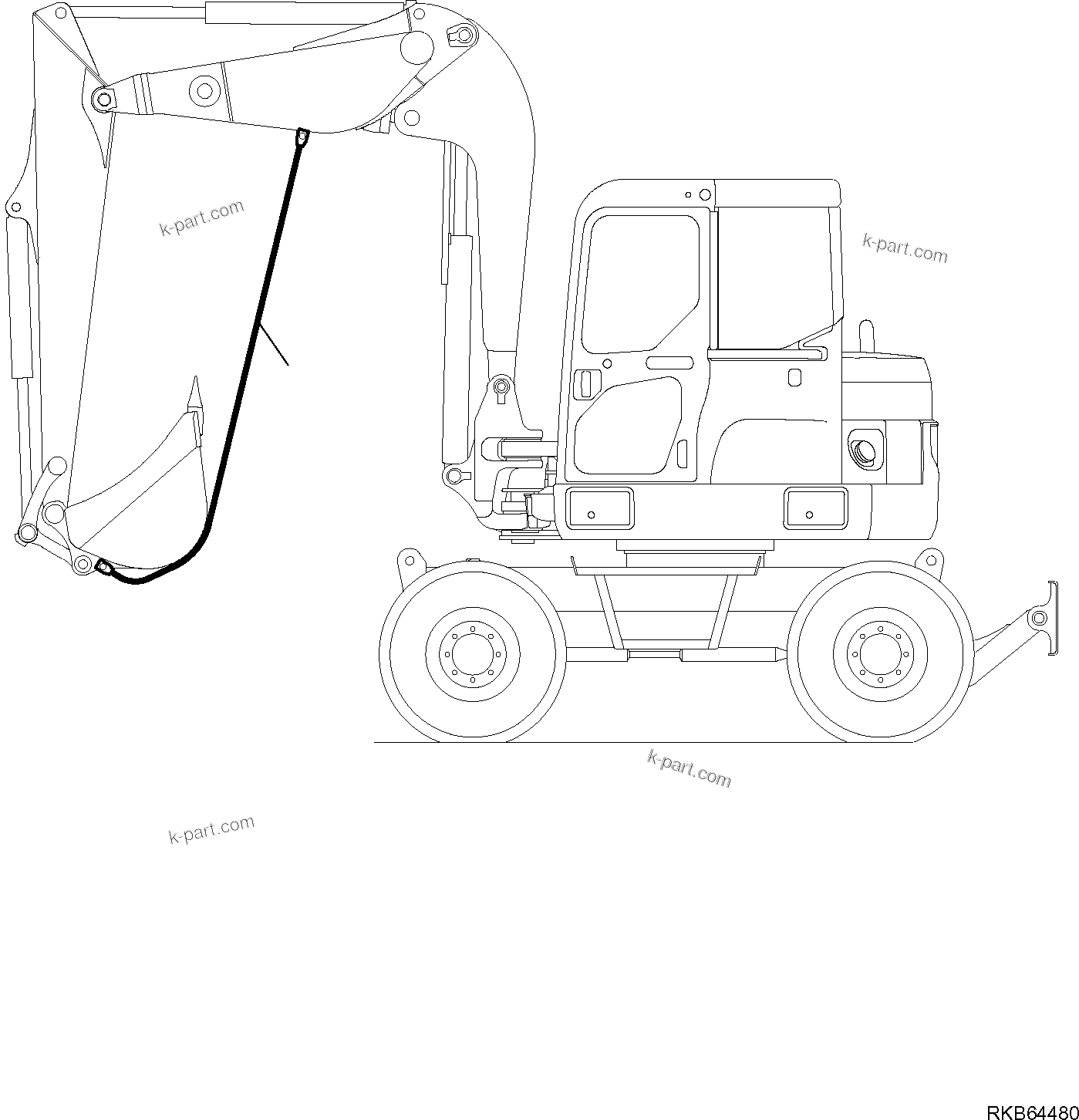 Komatsu parts book diagram for PW98MR-11E0 S/N F30001 AND UP: ROAD CIRCULATION ACCESSORY, ROAD CIRCULATION ACCESSORIES