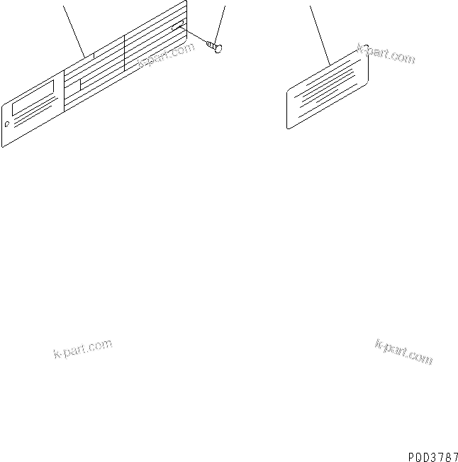 Komatsu parts book diagram for S4D102E-1F S/N 26200163-UP: NAME PLATE(#26229698-)