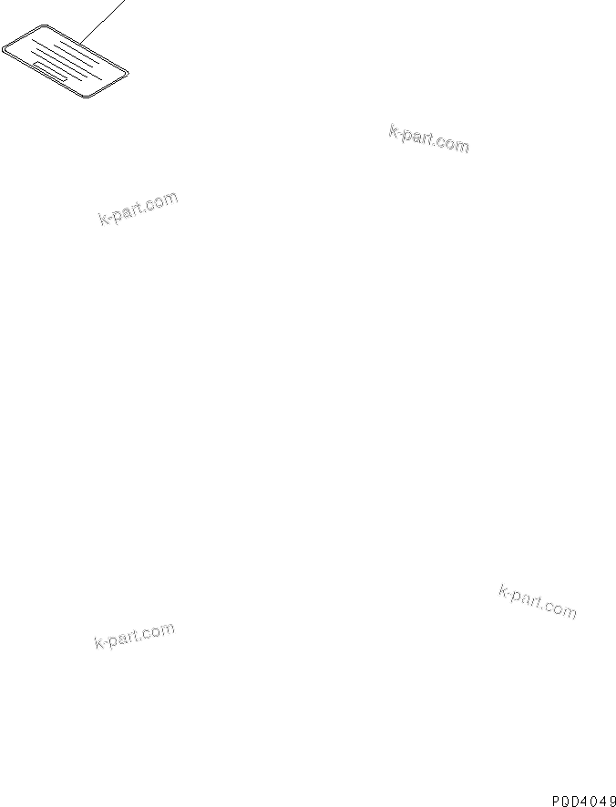 Komatsu parts book diagram for S4D102E-1E-T S/N 26200163-UP: CAUTION PLATE (JAPANESE)(#26257282-)