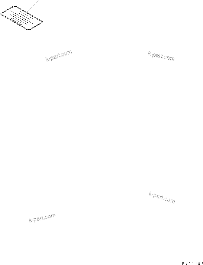 Komatsu parts book diagram for S4D102E-1N S/N 26200163-UP: CAUTION PLATE (ENGLISH)(#26244848-)