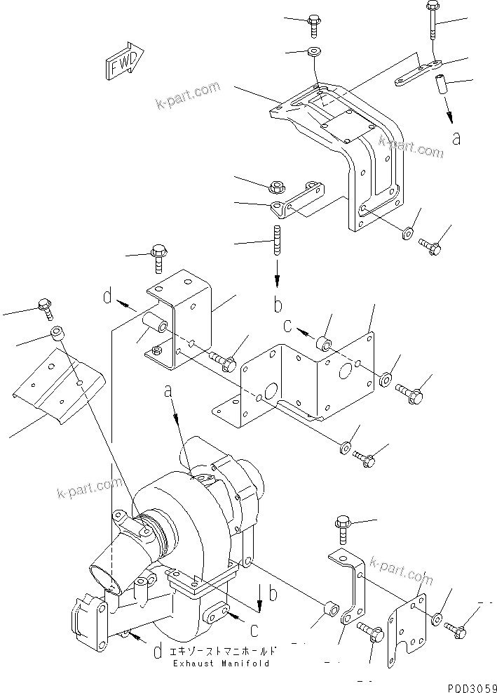 Komatsu parts book diagram for S4D102E-1E-23 S/N 26200163-UP: HEAT SHIELD(#26248154-)