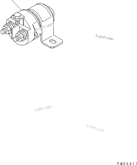 Komatsu parts book diagram for S4D102E-1V S/N 26200163-UP: HEATER SWITCH(#26224558-26257281)