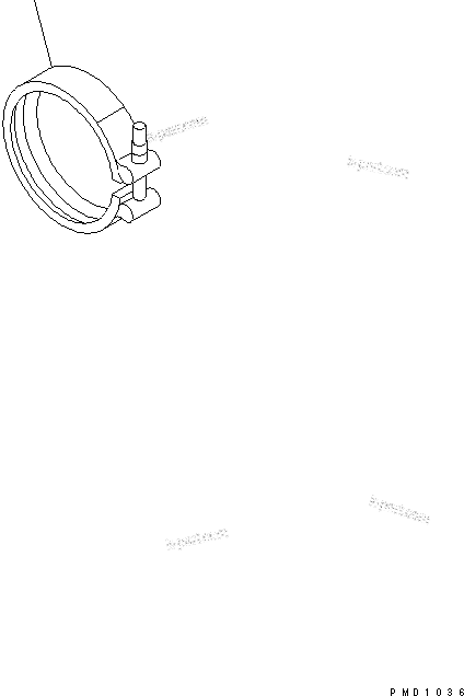 Komatsu parts book diagram for S4D102E-1N-2D S/N 26200163-UP: EXHAUST CONNECTOR CLAMP