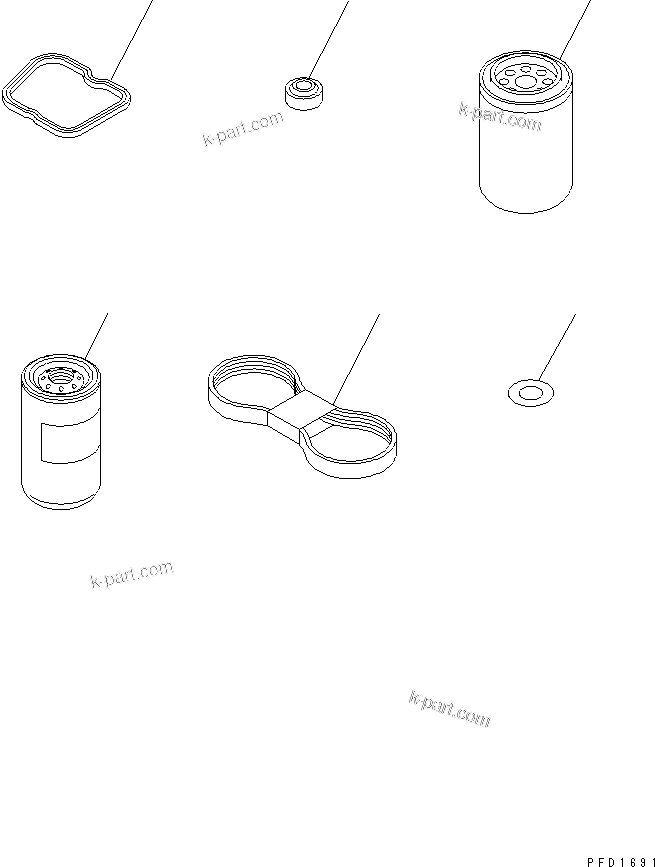 Komatsu parts book diagram for S4D102E-1N-2D S/N 26200163-UP: SPARE PARTS(#26226525-)
