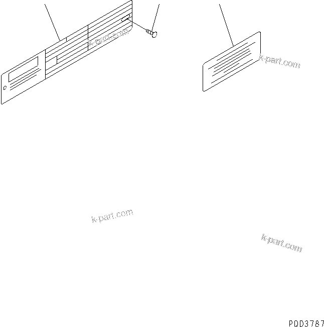 Komatsu parts book diagram for S4D102E-1N-2D S/N 26200163-UP: NAME PLATE(#26202240-)