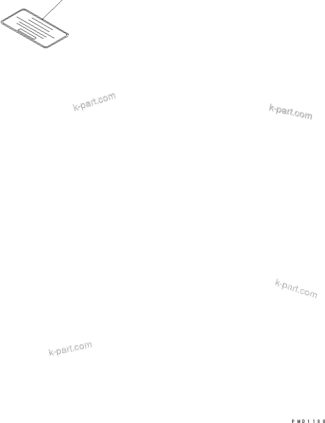 Komatsu parts book diagram for S4D102E-1N-2D S/N 26200163-UP: CAUTION PLATE (ENGLISH)(#26201322-)