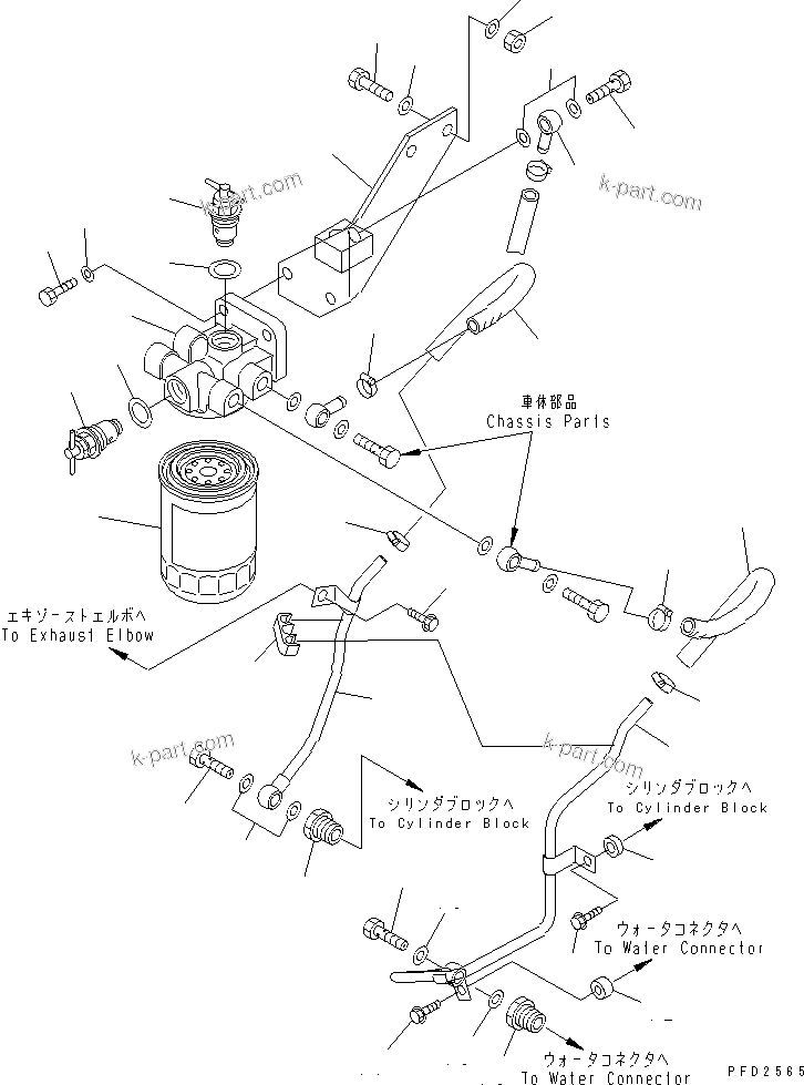 Komatsu parts book diagram for S4D102E-1K-2 S/N 26200163-UP: CORROSION RESISTOR(#26203202-26258628)