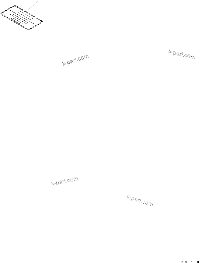 Komatsu parts book diagram for S4D102E-1K-2 S/N 26200163-UP: CAUTION PLATE (ENGLISH)(#26201322-)