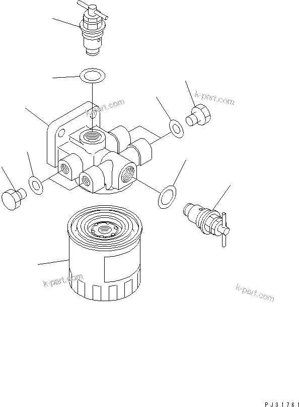 Komatsu parts book diagram for S4D95L-1K-C S/N 135080-UP: CORROSION RESISTOR