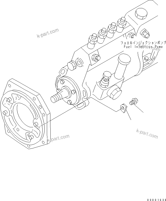 Komatsu parts book diagram for S4D95LE-3A-2 S/N 100001-UP: TAMPER PROOF KIT
