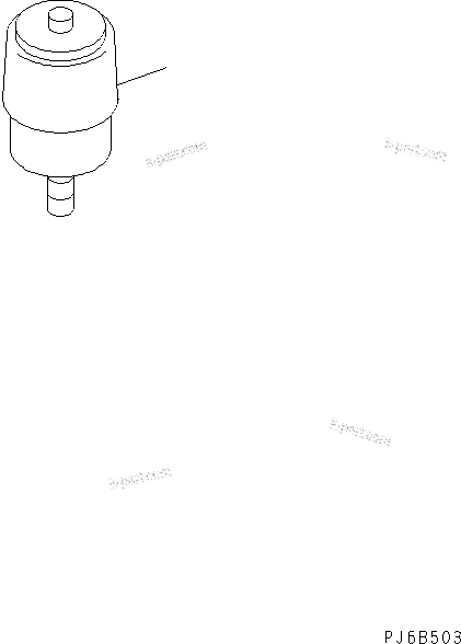 Komatsu parts book diagram for S4D95LE-3A-2 S/N 100001-UP: DUST INDICATOR(#103126-)