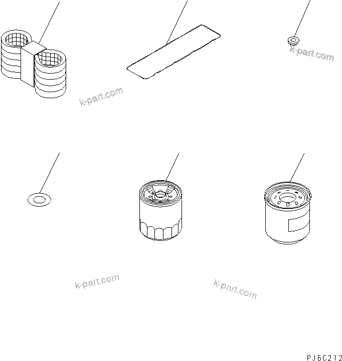 Komatsu parts book diagram for S4D95LE-3A-2 S/N 100001-UP: SPARE PARTS(#103126-115814)