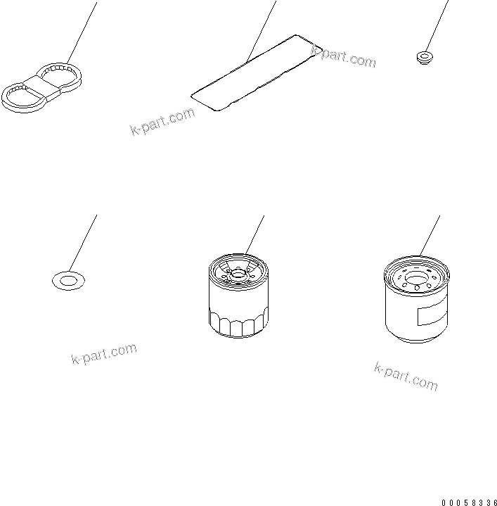 Komatsu parts book diagram for S4D95LE-3A-2 S/N 100001-UP: SPARE PARTS(#115815-)