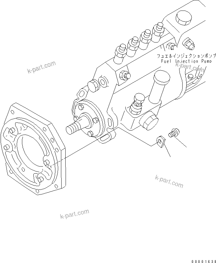 Komatsu parts book diagram for S4D95LE-3A-2 S/N 100001-UP: TAMPER PROOF KIT