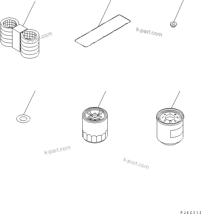 Komatsu parts book diagram for S4D95LE-3A-2 S/N 100001-UP: SPARE PARTS
