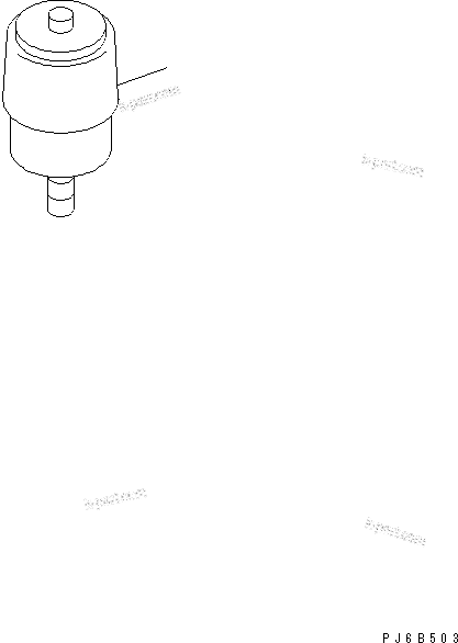 Komatsu parts book diagram for S4D95LE-3A-2 S/N 100001-UP: DUST INDICATOR